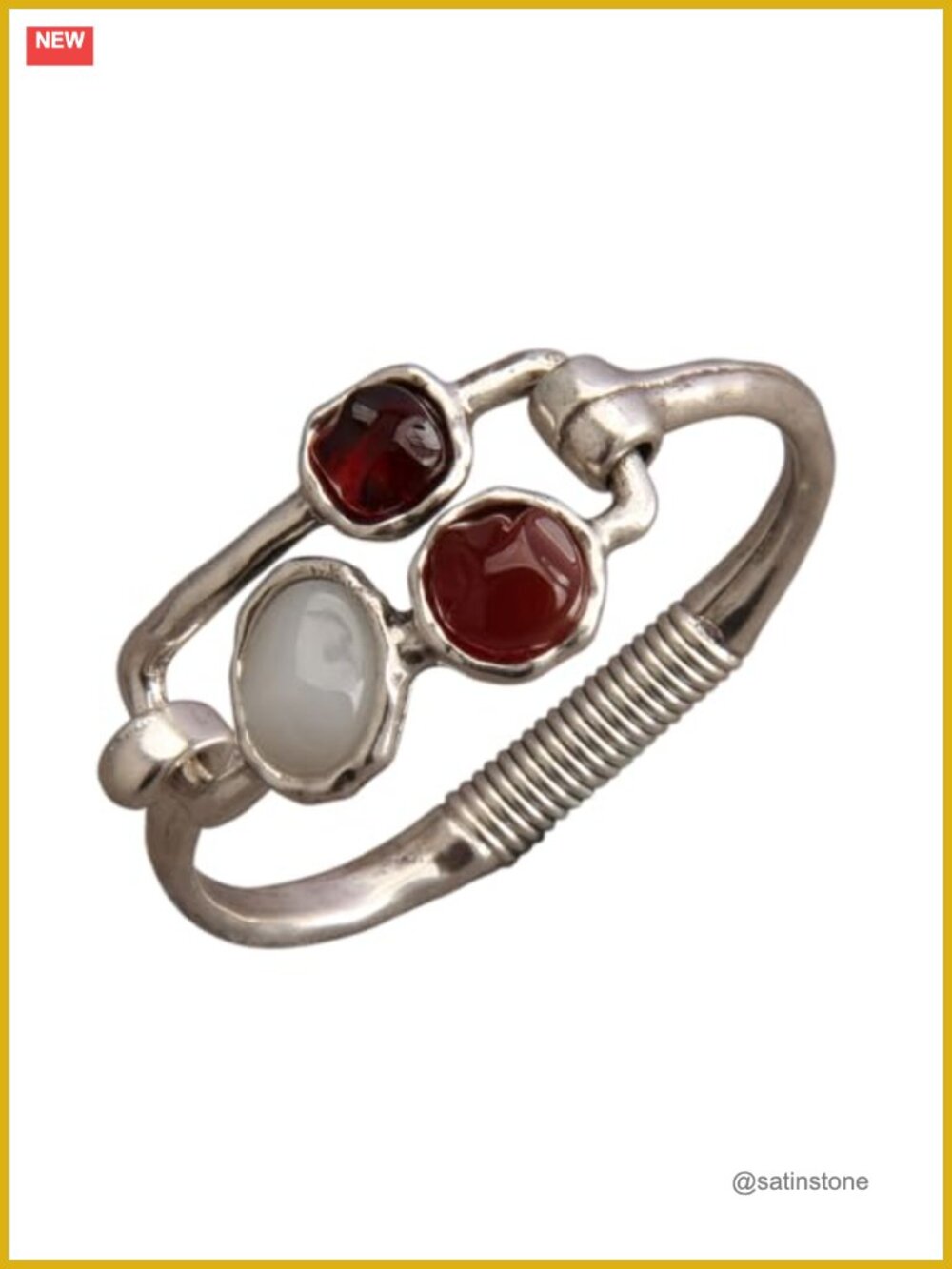 Gold Plated Chunky Cuff Bracelet for Women Adjustable Statement Bangle
